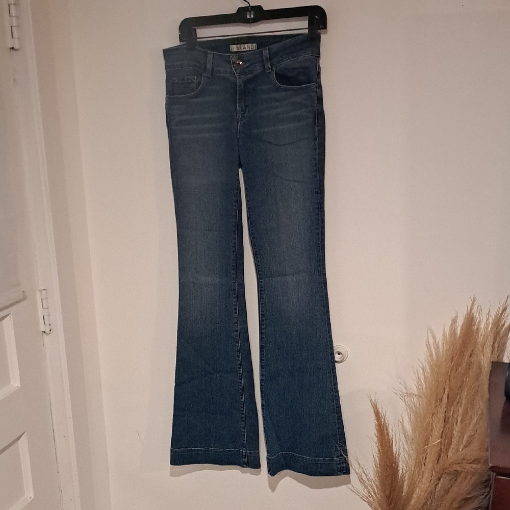 J Brand  Love Story Dark Blue Flare Jeans Size 28 B103